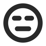 Expressionless Face SVG Icon